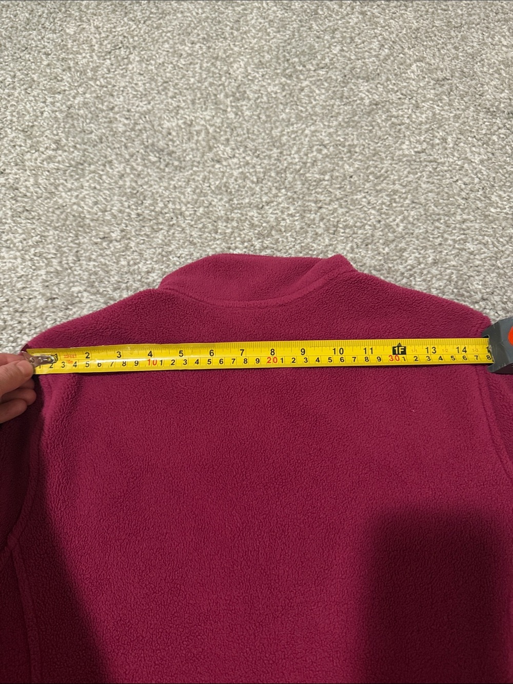 L.L. Bean Women's Full-Zip Fleece Jacket Magenta Purple Mock Neck - Picture 4 of 5
